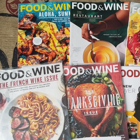 FOOD and WINE MAGAZINE lot of 7 ISSUES from 2019, Thanksgiving Recipes, Wine - Picture 2 of 12